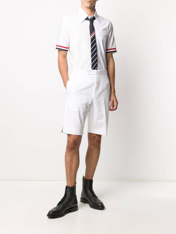 Thom Browne Overhemd met korte mouwen Wit