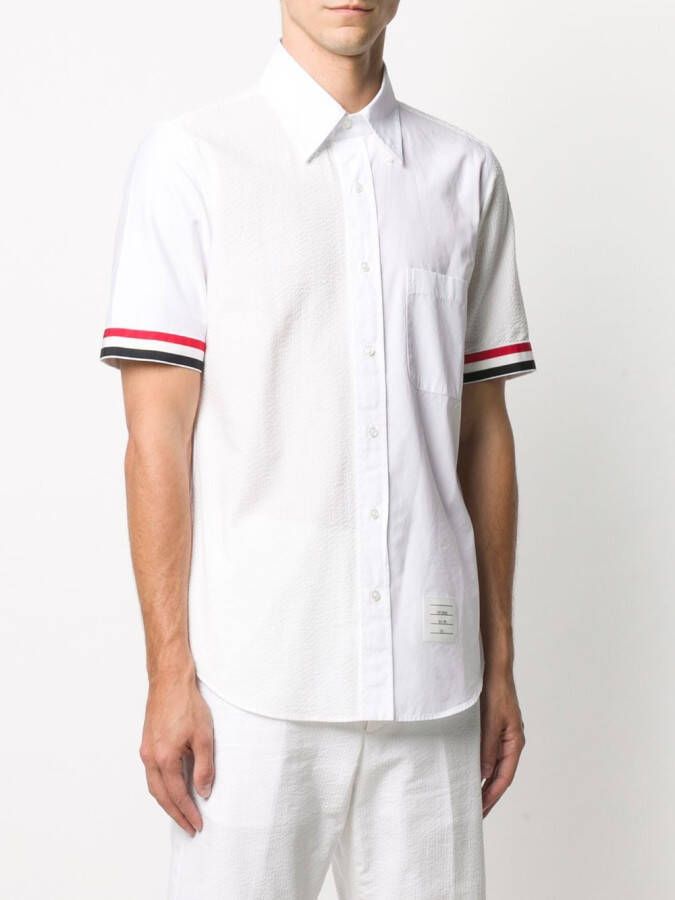 Thom Browne Overhemd met korte mouwen Wit