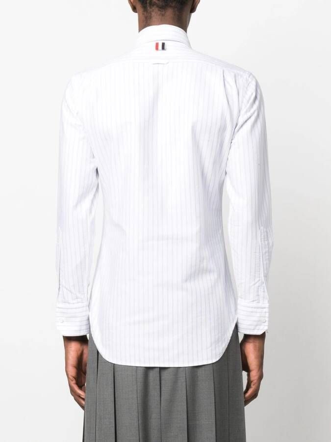 Thom Browne Overhemd met krijtstreep Wit