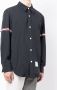 Thom Browne Piqué shirtjack Blauw - Thumbnail 3