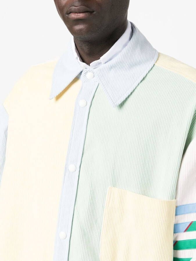 Thom Browne Overhemd met vlakken Groen