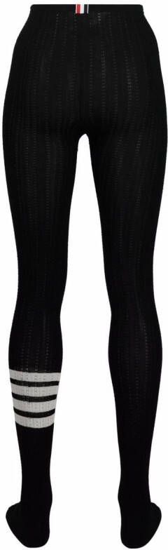 Thom Browne Panty met 4 strepen Zwart