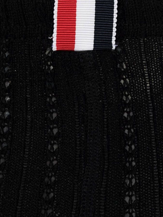 Thom Browne Panty met 4 strepen Zwart