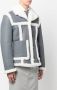 Thom Browne Pilotenjack met lammy afwerking Grijs - Thumbnail 3