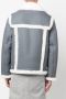 Thom Browne Pilotenjack met lammy afwerking Grijs - Thumbnail 4