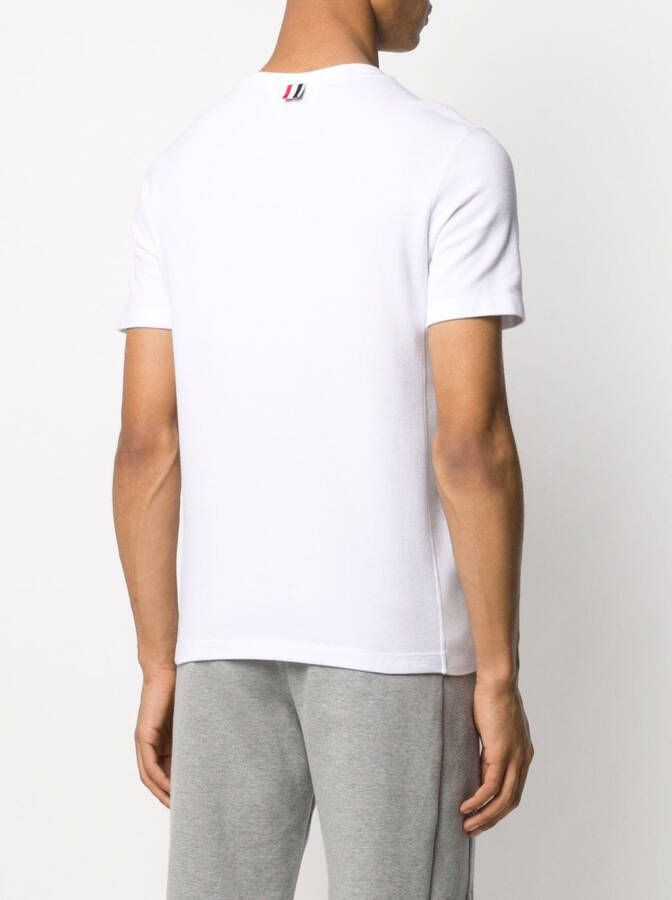 Thom Browne Piqué T-shirt Wit