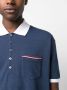 Thom Browne Poloshirt met streepdetail Blauw - Thumbnail 5