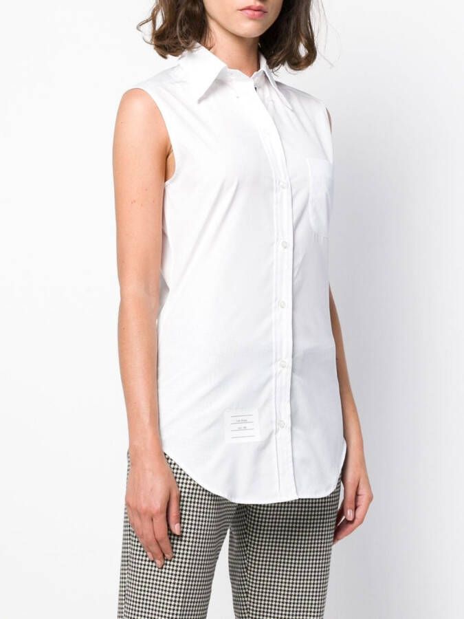 Thom Browne Popeline blouse Wit
