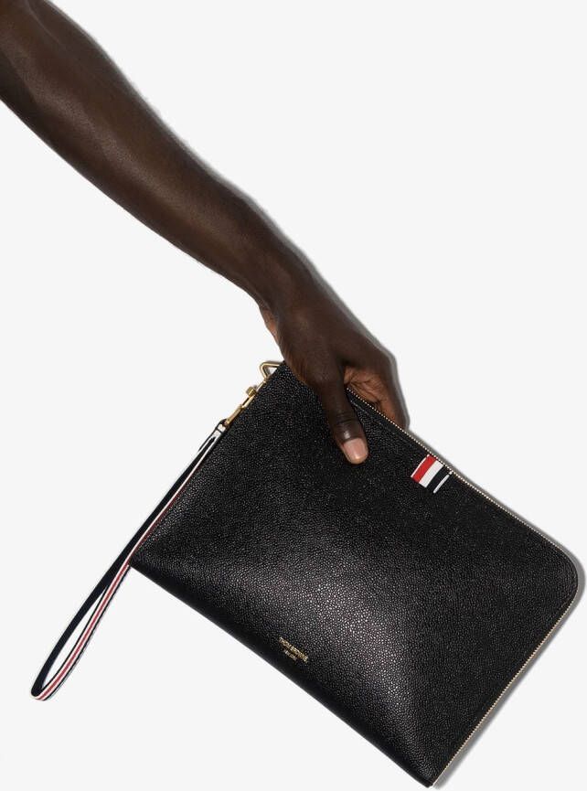 Thom Browne Portfolio tas met RWB band Zwart