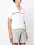 Thom Browne Geribbelde polotop Wit - Thumbnail 3