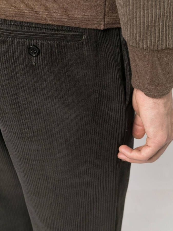 Thom Browne Ribfluwelen broek Bruin