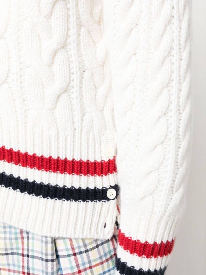 Thom Browne Vest met V-hals Wit