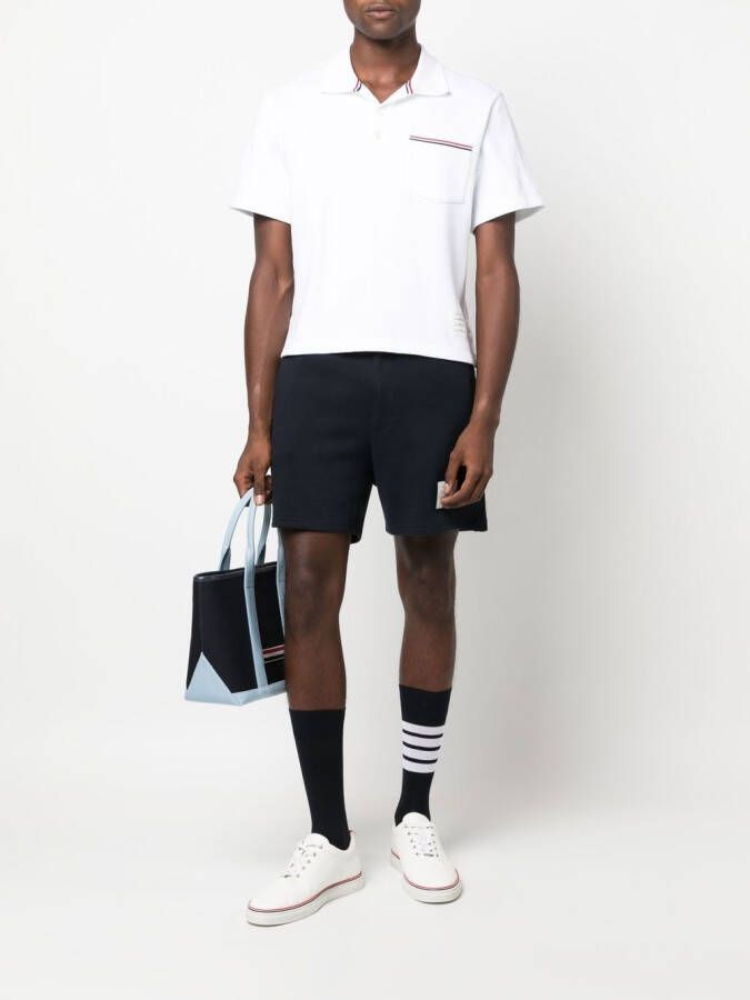 Thom Browne Poloshirt met RWB-streep Wit