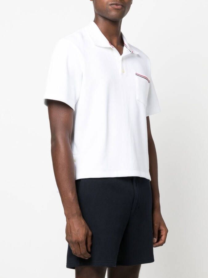 Thom Browne Poloshirt met RWB-streep Wit