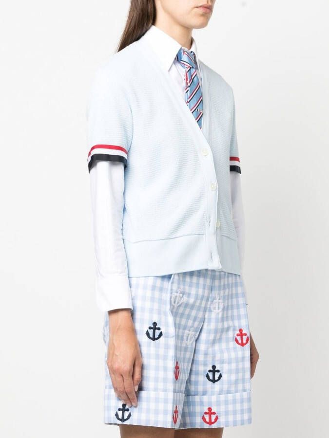 Thom Browne Vest met korte mouwen Blauw