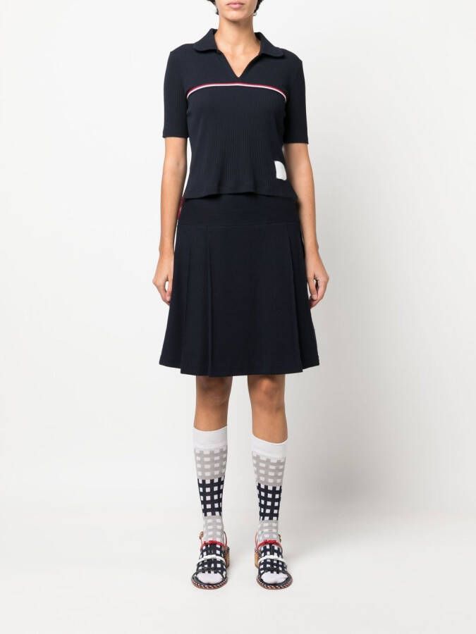 Thom Browne Poloshirt met korte mouwen Blauw