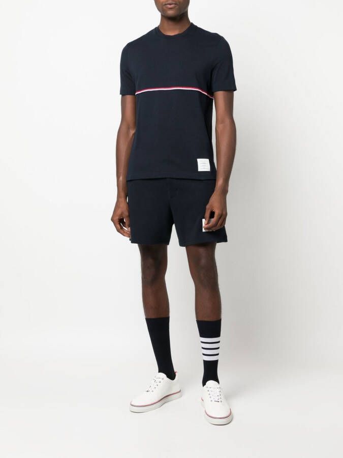 Thom Browne Gestreept T-shirt Blauw
