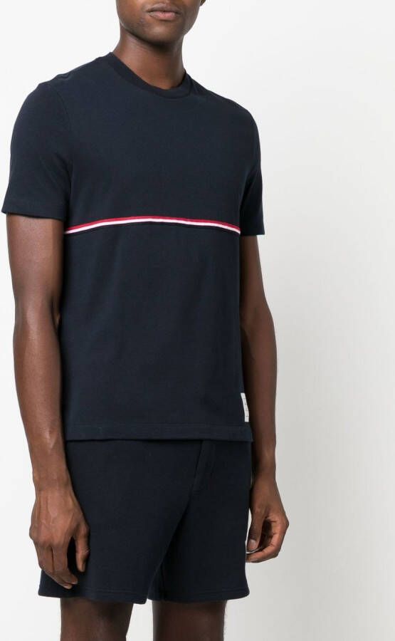 Thom Browne Gestreept T-shirt Blauw