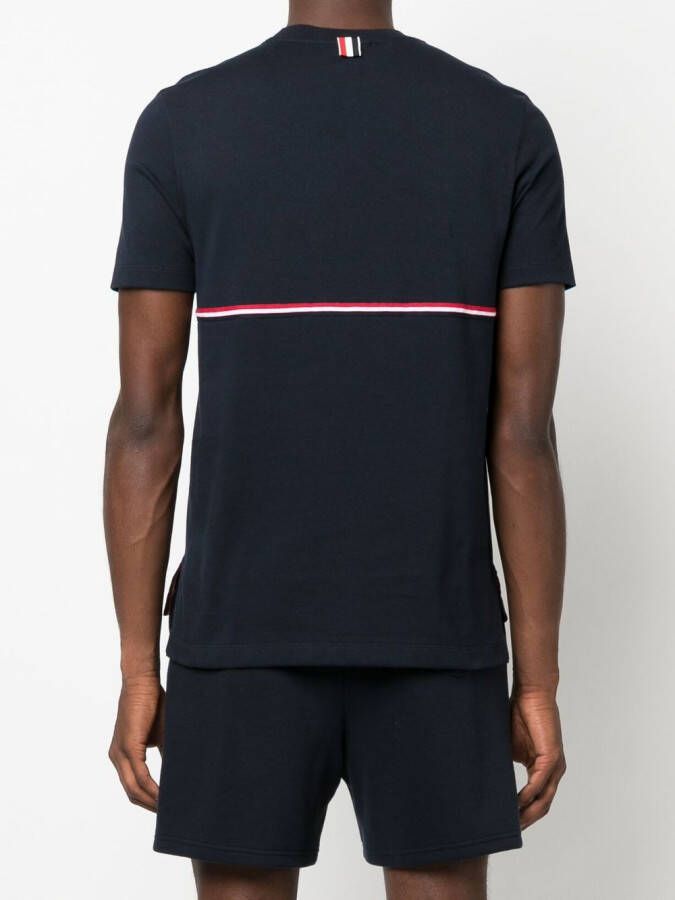 Thom Browne Gestreept T-shirt Blauw