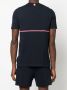 Thom Browne Gestreept T-shirt Blauw - Thumbnail 4