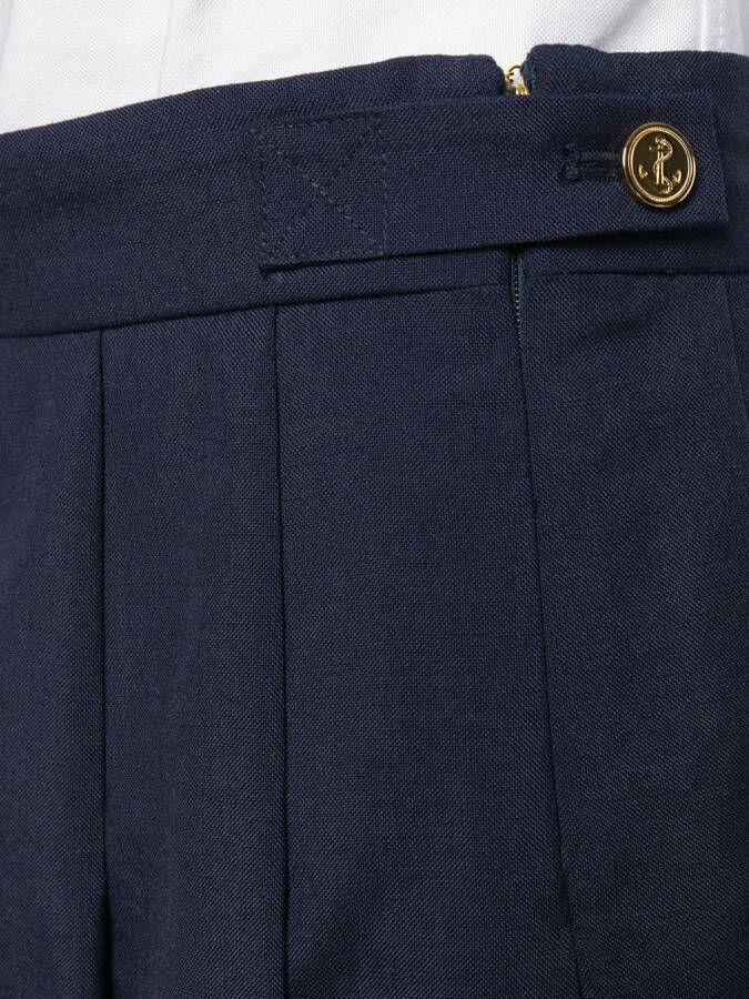 Thom Browne School Uniform Pleated Skirt Blauw