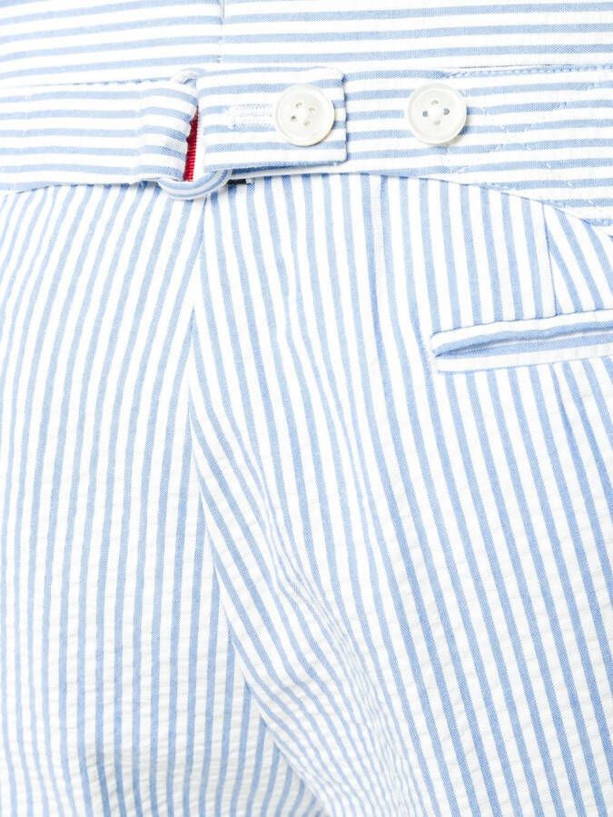 Thom Browne Seersucker short Blauw
