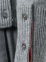 Thom Browne Short Crewneck Pullover With 4-Bar Stripe In Light Grey Cashmere Grijs - Thumbnail 5