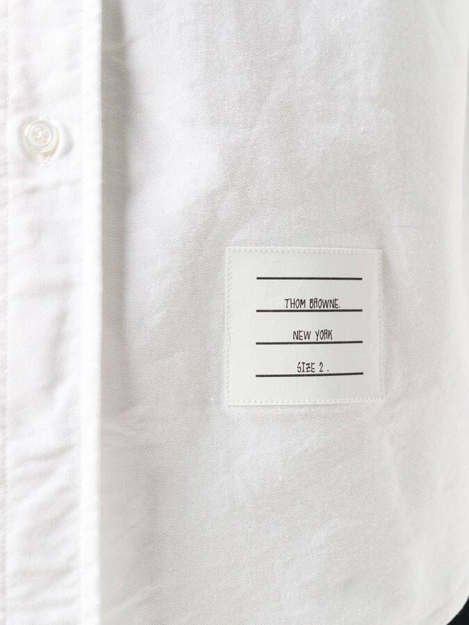 Thom Browne Overhemd met afwerking Wit