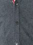 Thom Browne Short V-hals vest met 4-strepen streep In Medium grijze Cashmere Grijs - Thumbnail 5