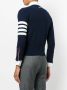 Thom Browne short V-hals vest met 4-strepen streep in rood kasjmier Blauw - Thumbnail 4