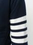 Thom Browne short V-hals vest met 4-strepen streep in rood kasjmier Blauw - Thumbnail 5