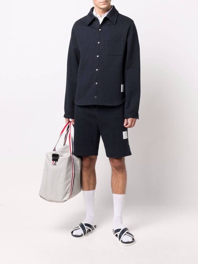 Thom Browne Shorts met print Blauw