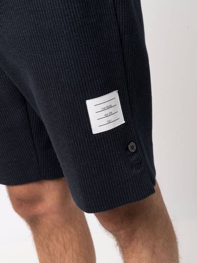 Thom Browne Shorts met print Blauw