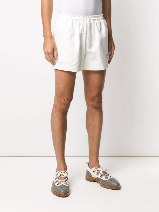 Thom Browne Shorts met trekkoordtaille Wit