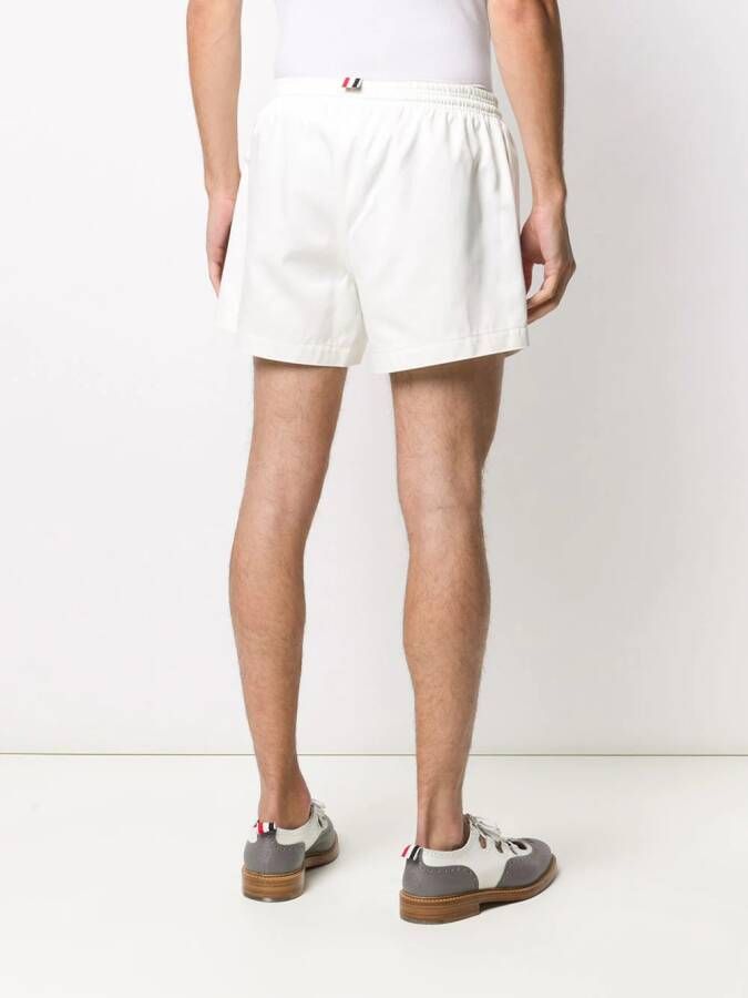 Thom Browne Shorts met trekkoordtaille Wit