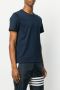 Thom Browne Side Slit Relaxed Fit Short Sleeve Jersey Tee Blauw - Thumbnail 3