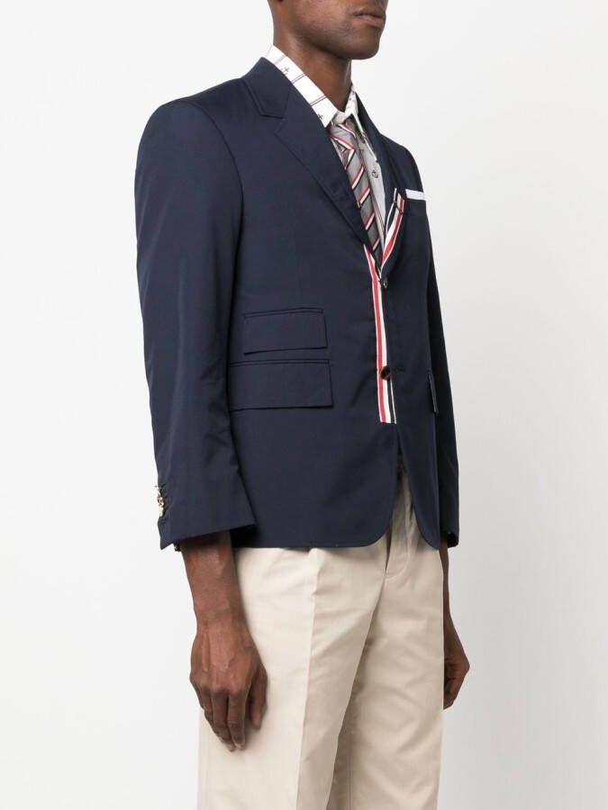 Thom Browne Blazer met enkele rij knopen Blauw