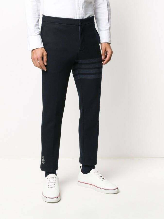 Thom Browne Slim-fit broek Blauw