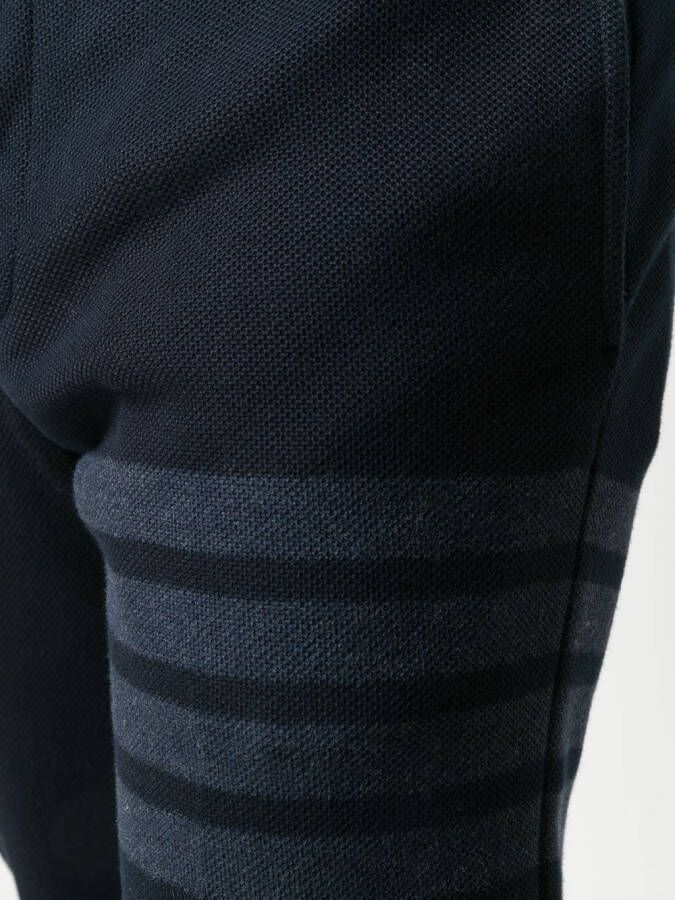 Thom Browne 4-Bar slim-fit tonale broek Blauw