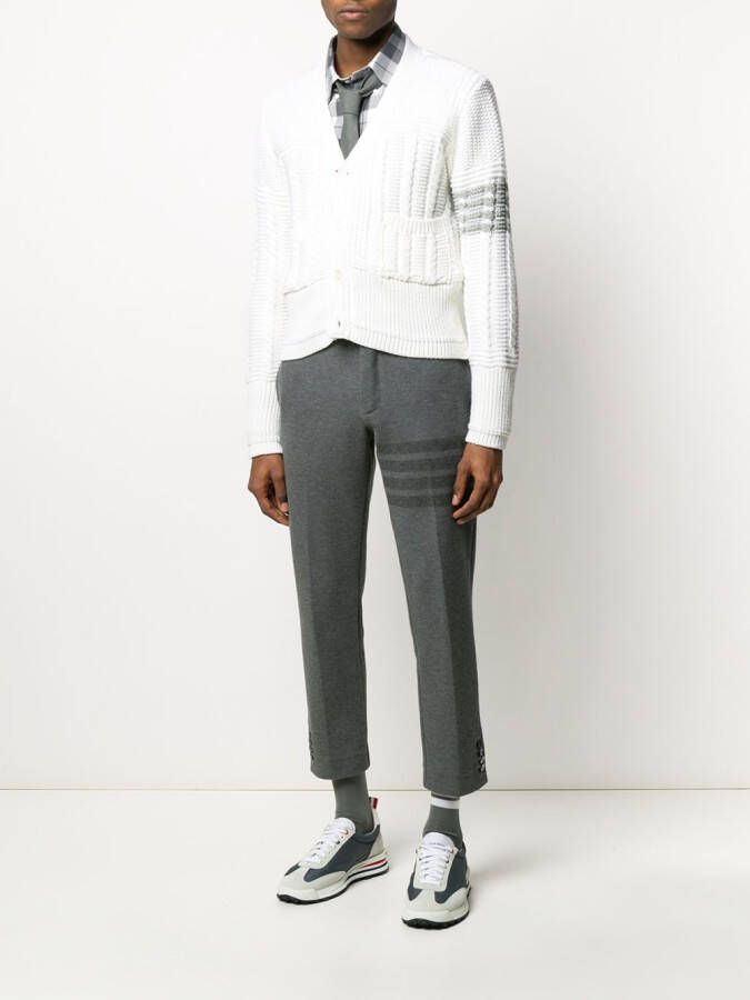 Thom Browne Slim-fit broek Grijs