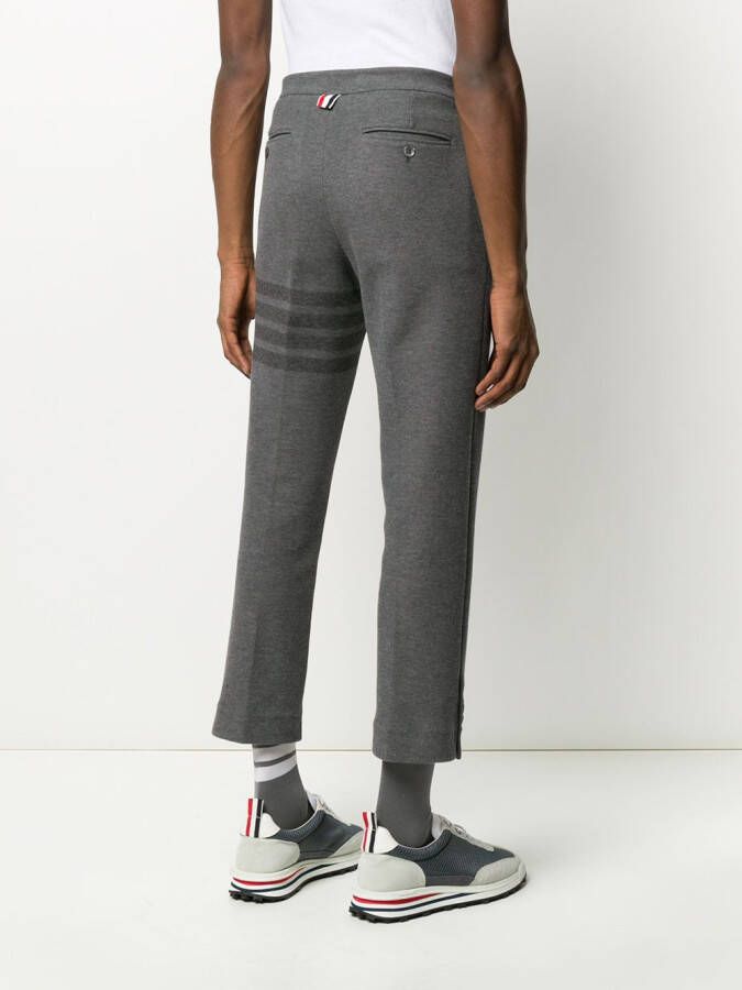 Thom Browne Slim-fit broek Grijs