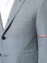 Thom Browne Sportjas met enkele rij en rood wit en blauw Selevedge in medium grijs schooluniform - Thumbnail 5