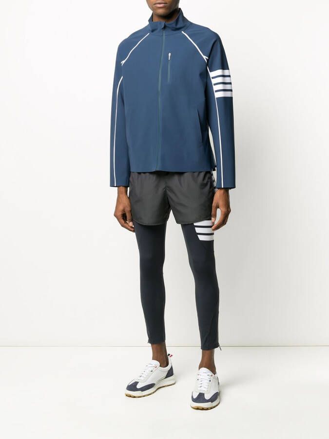 Thom Browne Sportlegging met 4 strepen Blauw
