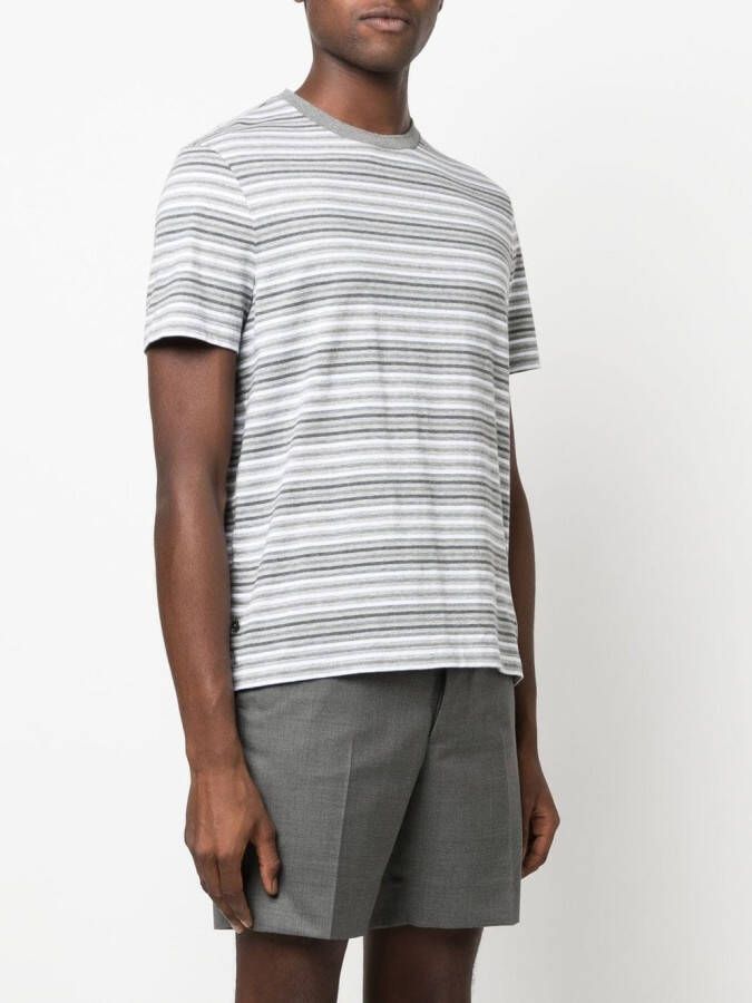 Thom Browne Gestreept T-shirt Grijs