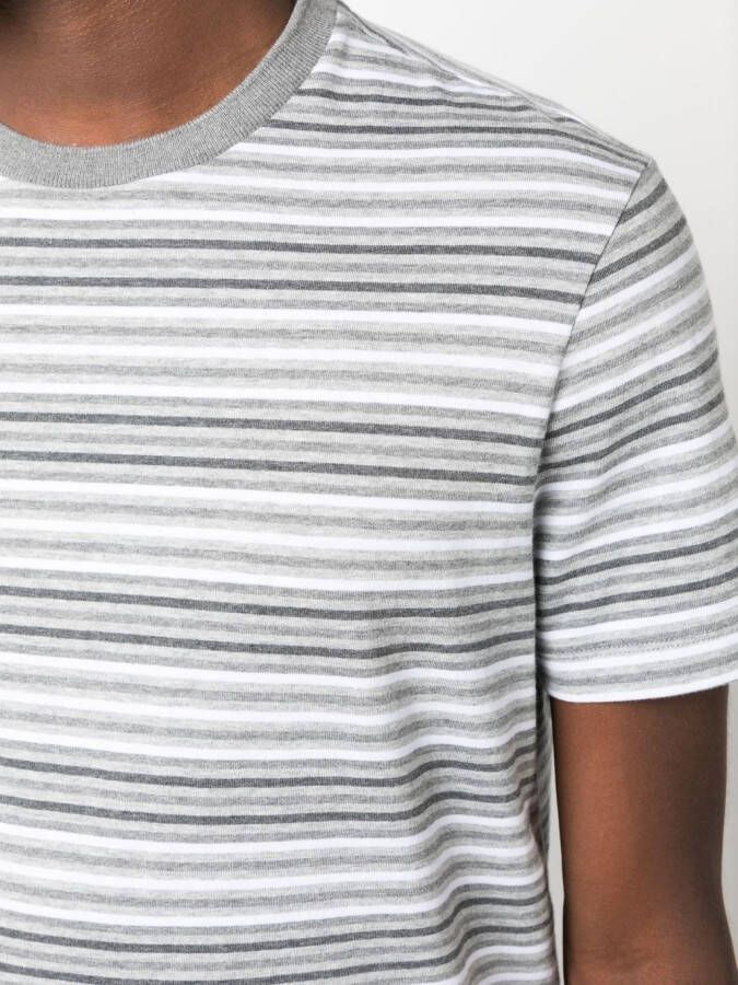 Thom Browne Gestreept T-shirt Grijs