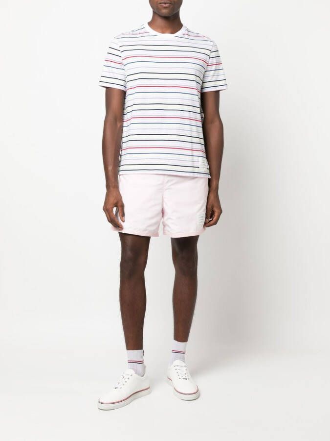 Thom Browne Gestreept T-shirt Wit