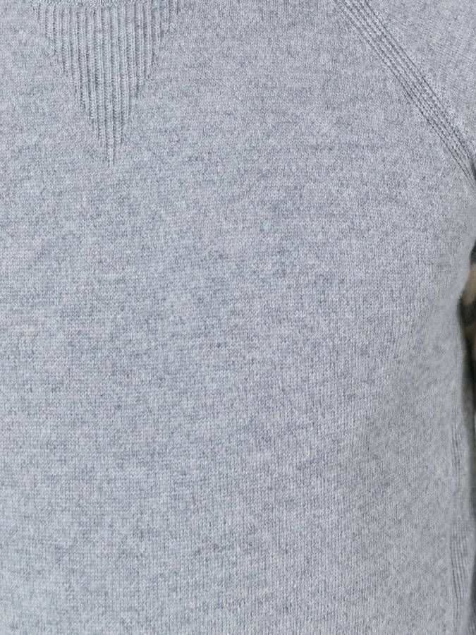 Thom Browne striped sleeve jumper Grijs