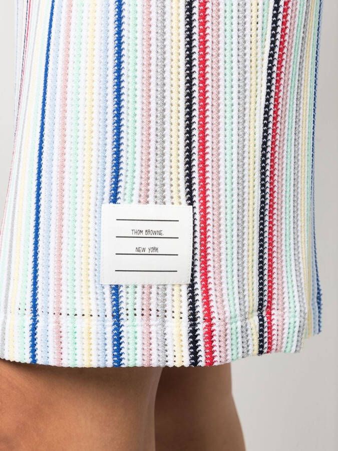 Thom Browne Gestreepte rok Wit