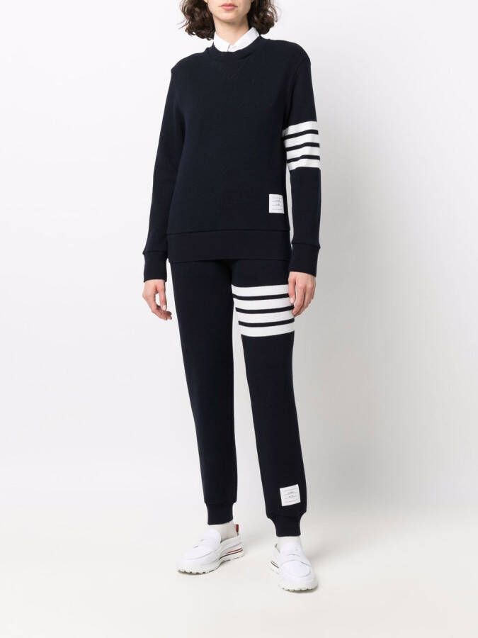 Thom Browne Sweater met 4 strepen Blauw