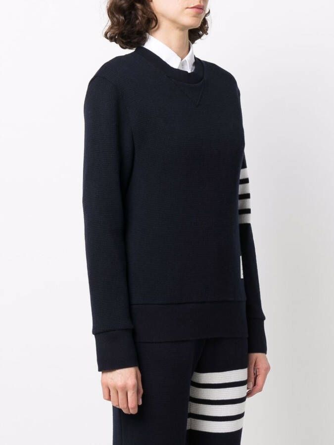 Thom Browne Sweater met 4 strepen Blauw